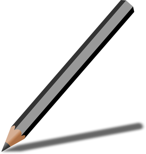 Ołówek grafitowy z cień ilustracja wektorowa