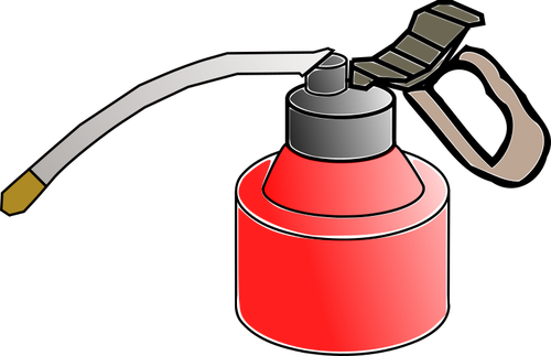 Vector clip art of oil spray can