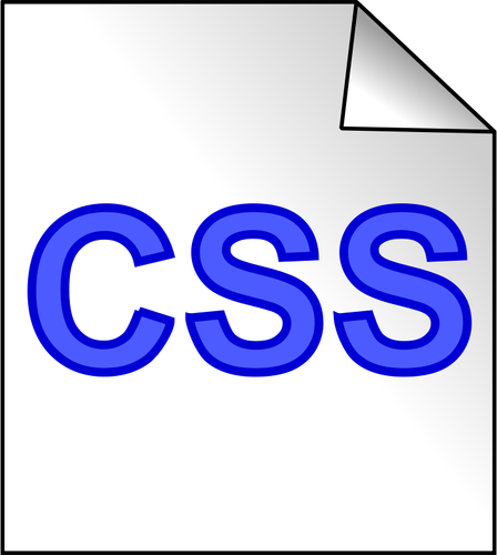 CSS file icona vector ClipArt