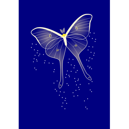 Motyl jasny wektor clipart