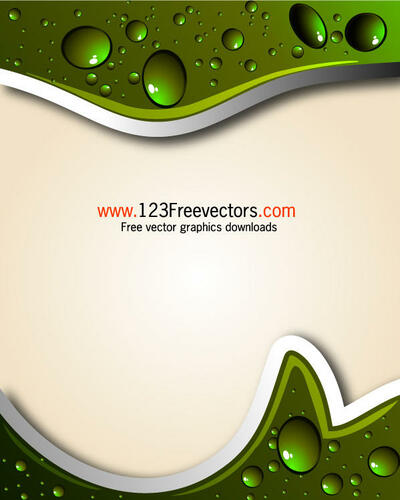 Abstrait avec Water Drops Vector Illustration