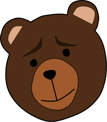 Vektor-ClipArt-Grafik des Weinens Teddybär