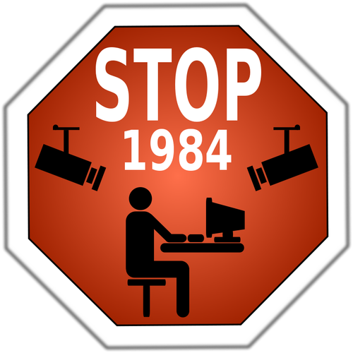 Arrêter 1984 image vectorielle