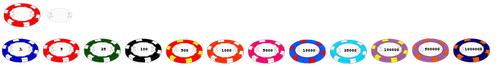 Vector image of casino chips