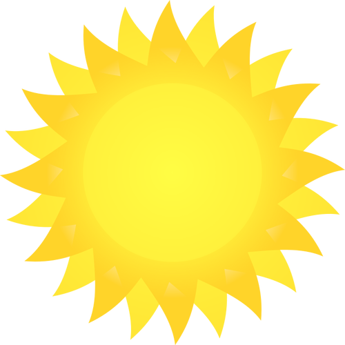 太陽ベクトル画像