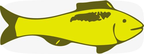 Pescado verde vector de la imagen