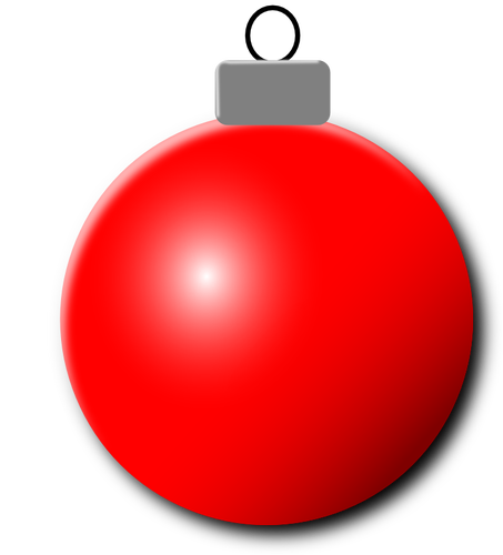 Red Christmas ornament vektor image