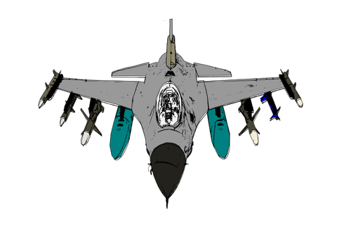 Bomber plane vector illustration