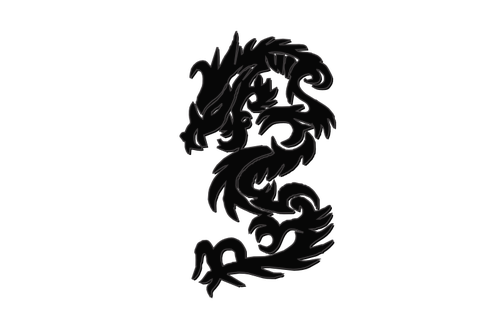 Chinese New Year dragon vector drawing