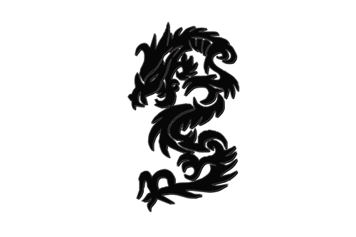 Dibujo vectorial de año nuevo chino dragon