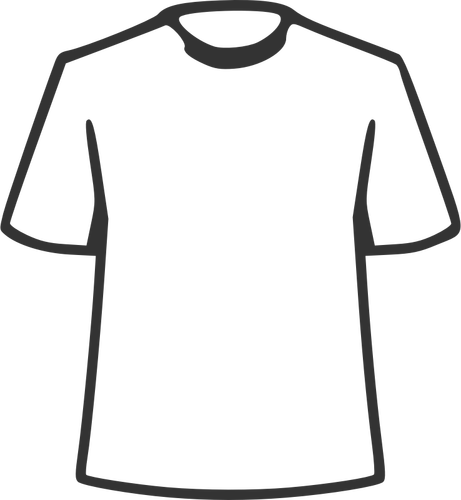 Camiseta de contorno simple