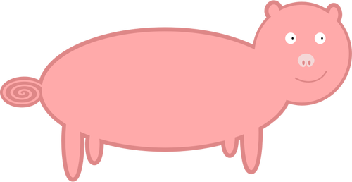 Croquis de cochon rose