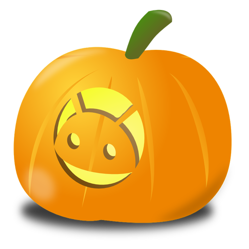 Android pumpkin vector drawing
