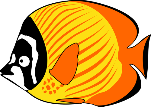 Poisson-papillon dessin comique