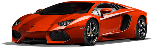 Gambar vektor merah Lamborghini