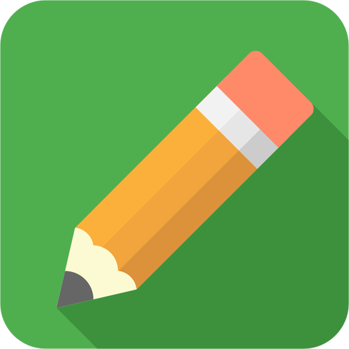 Crayon icône vector illustration