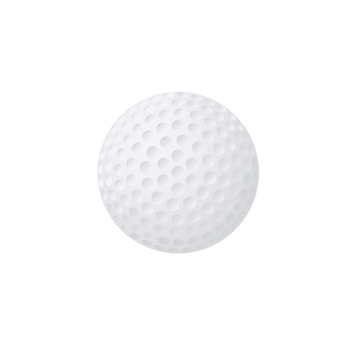 Golf ball vector image