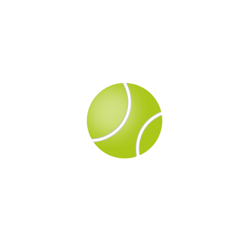 网球球矢量图像