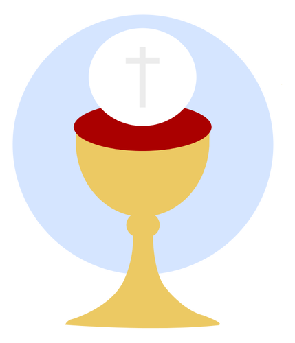 Христианские Кубок благословение векторное изображение
