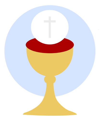 Taza cristiana de imagen vectorial bendición