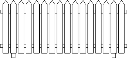 Disegno vettoriale di sottile linea di recinzione