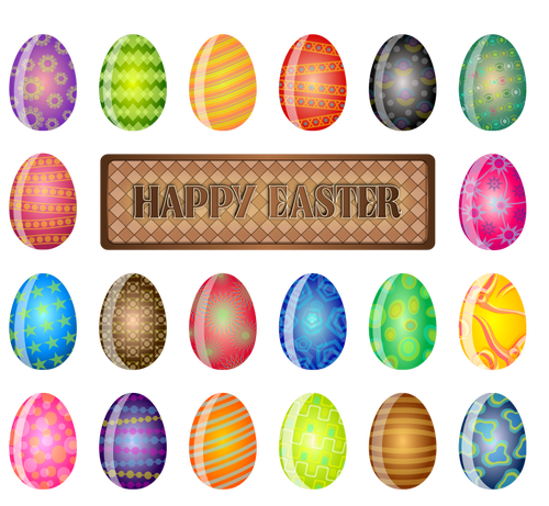 Happy Easter sign vector image