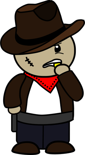 Cowboy desene animate vector imagine