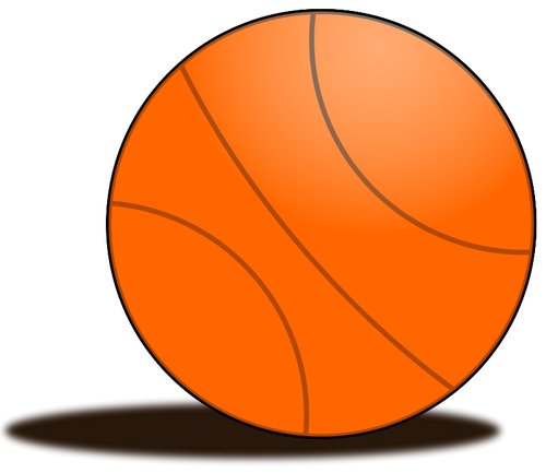 Dessin vectoriel de ballon de basket-ball