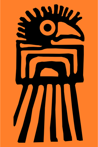 Vector clip art of indigenous of Colombia symbol