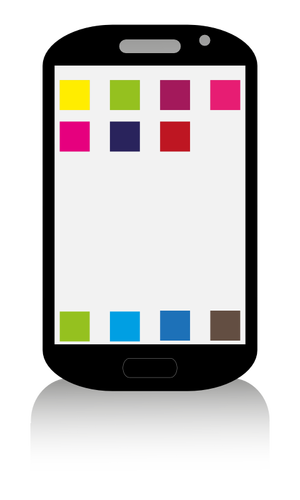 Smartphone colorido vector mage