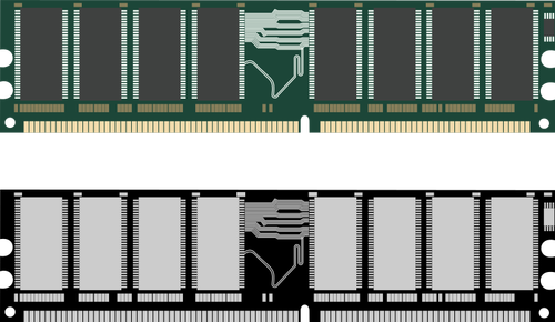 RAM памяти карты векторное изображение