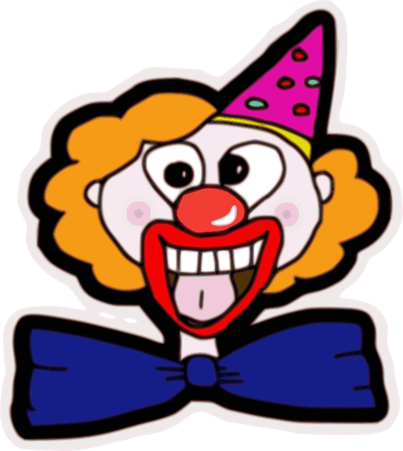 Happy Clown-Gesicht-Vektor-Bild