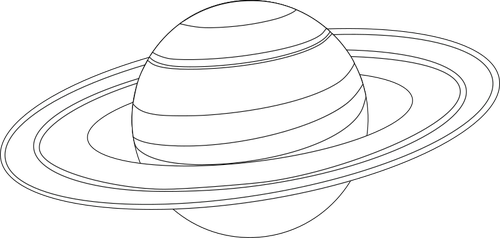 Saturno para colorir