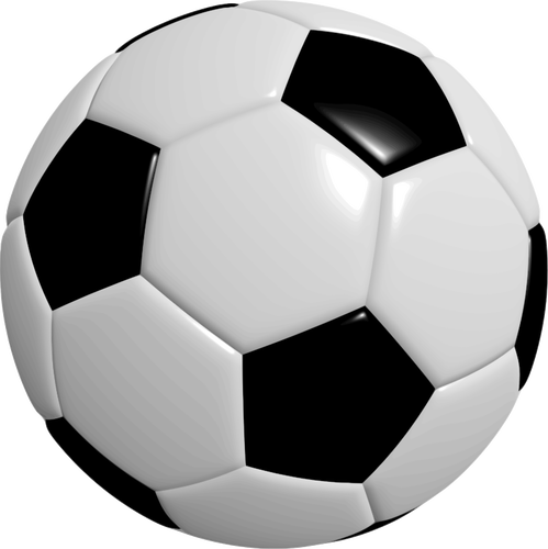 בתמונה וקטורית הכדור כדורגל פוטוריאליסטית