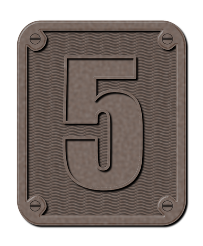Grafis dari logam nomor lima