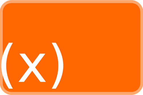 Oranžový funkci ikony vektorový obrázek