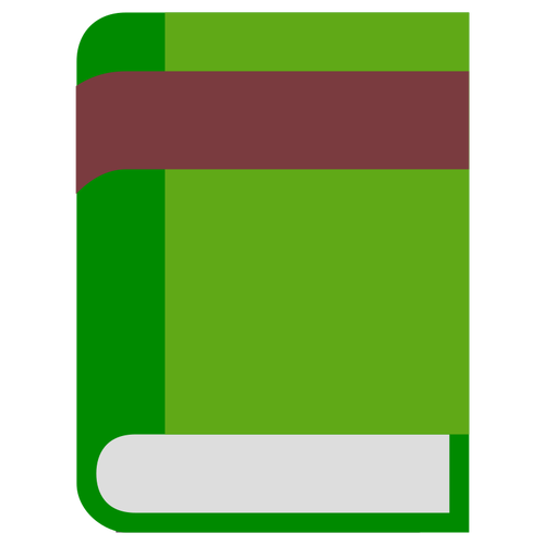 Green hardback book