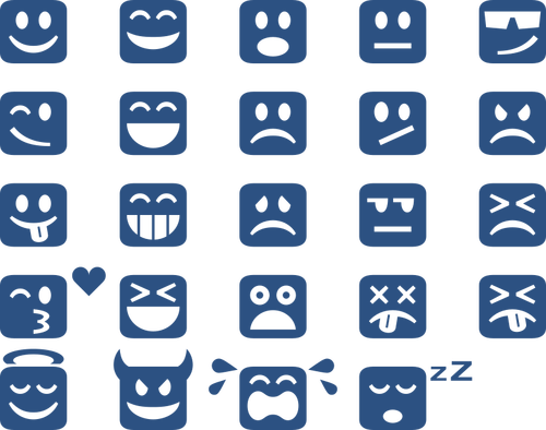 Emoticons de quadrados