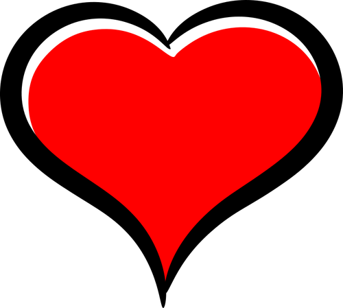 Symbole du coeur rouge