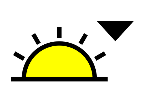 Solnedgången symbol