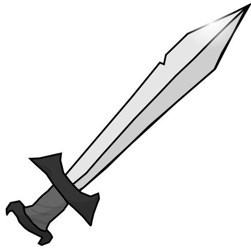 Sword in gray scale