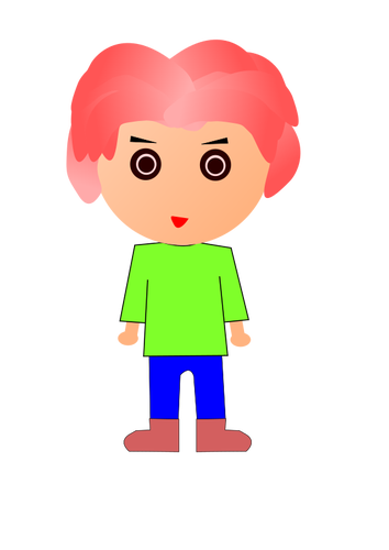 Standing pink-haired dude