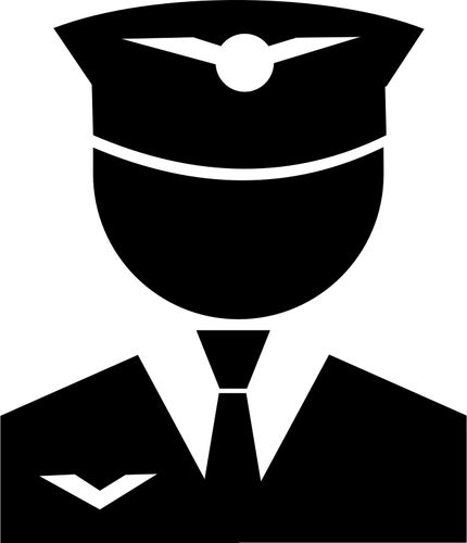 De desen vector pilot icon