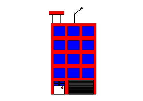 Gebäude mit Antenne