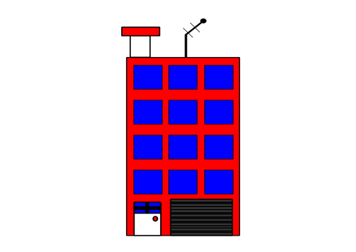 アンテナ付けの建物