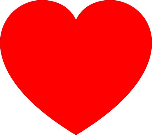 Färg ritning av hjärta form