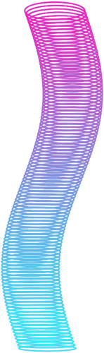 Tub de spirală colorat