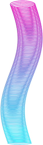 Colorful spiral tube