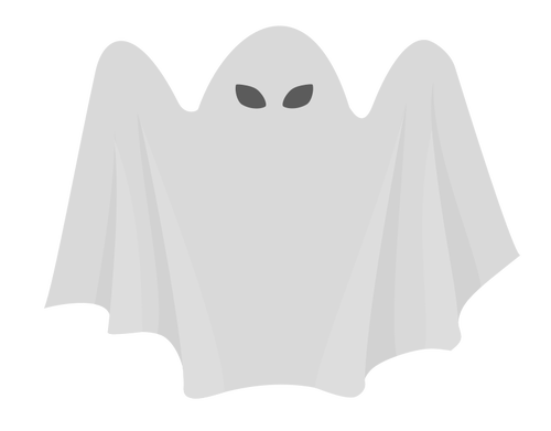 Fantasma branca assustador