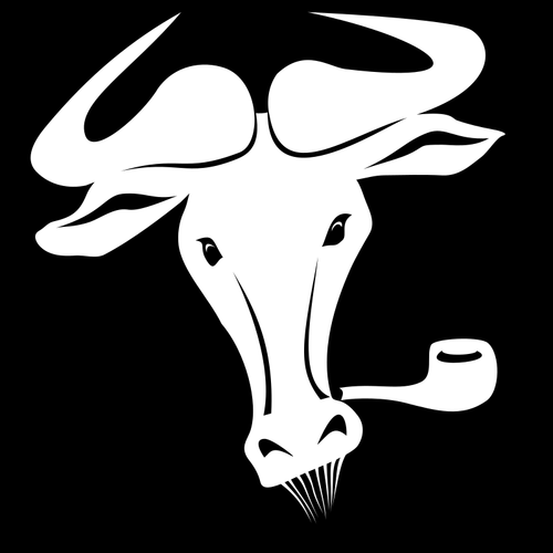 黒と白の gnu